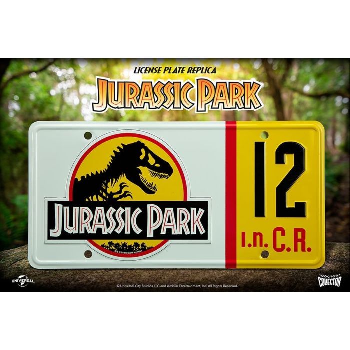 Jurassic Park - License plate / kentekenplaat