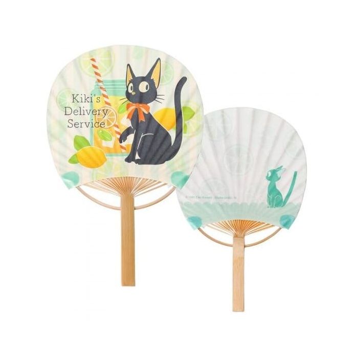 Jiji with lemon Fan & Envelope - Ensky - Studio Ghibli
