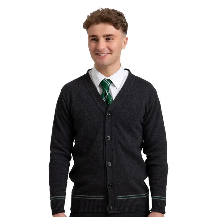 Slytherin V-Neck Cardigan - Lochaven - Harry Potter