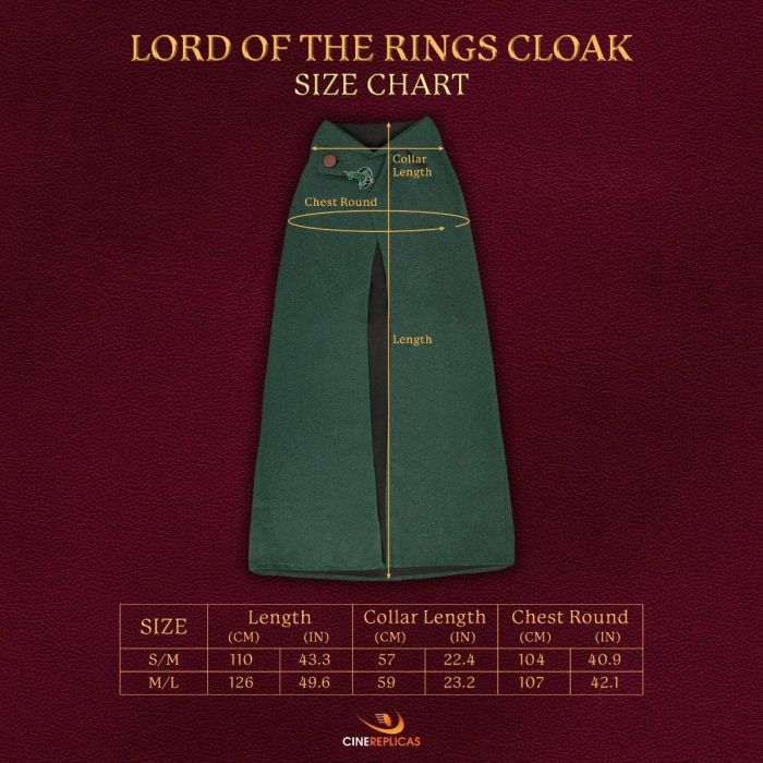 The Hobbit Cloak M-L  