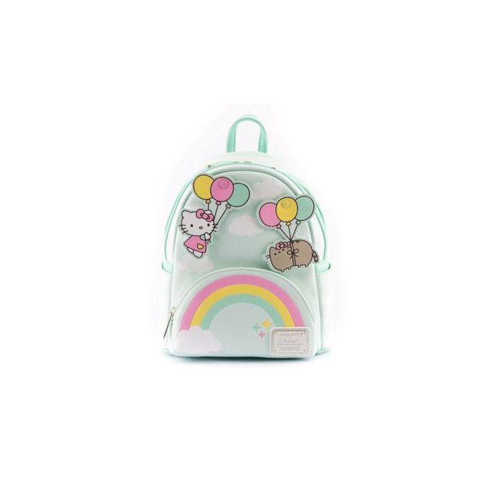 Balloons and Rainbow Backpack - Loungefly - Pusheen x Hello Kitty