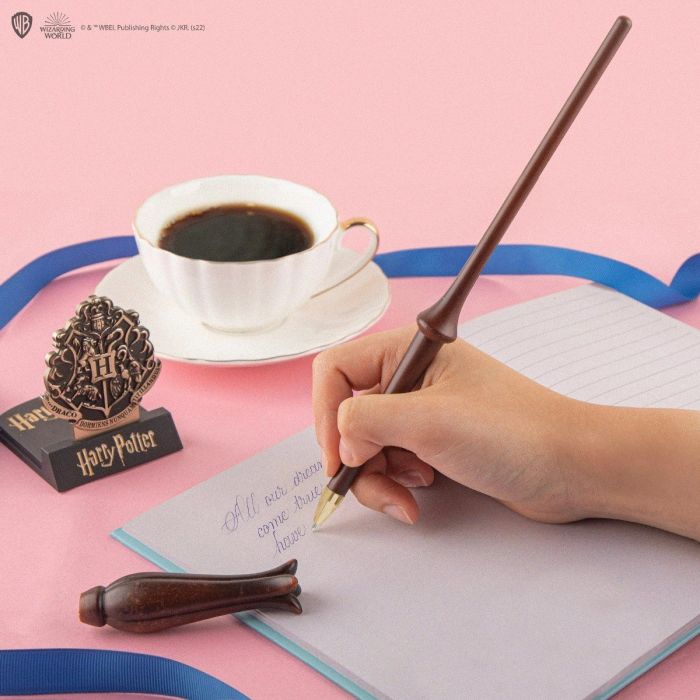 Luna Lovegood Wand Pen and Display / Toverstok pen met houder - Harry Potter