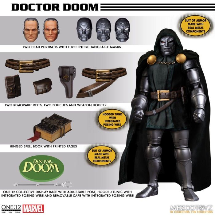 Doctor Doom Action Figure - Mezco Toys - Marvel