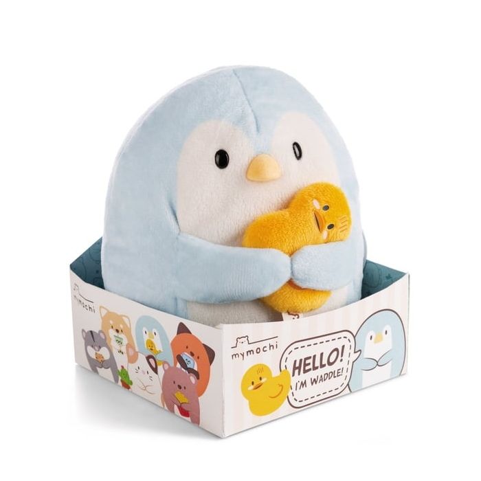 Super Mochie - Penguin Waddle with Duck Plush 16cm