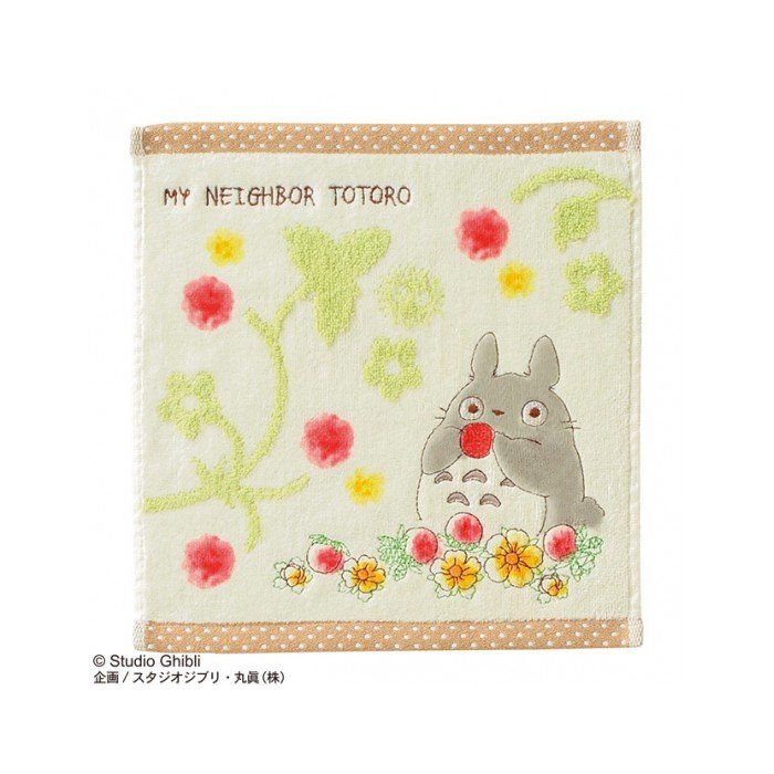 My Neighbor Totoro - Totoro in Strawberry Field Mini Towel - Marushin