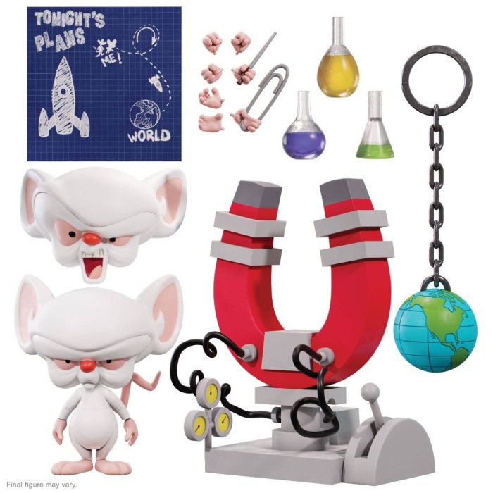 Brain Ultimates Action Figure - Super7 - Pinky and the Brain