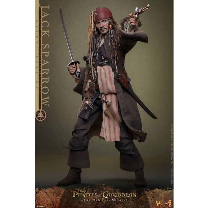 Jack Sparrow Deluxe 1:6 Scale Figure - Hot Toys - Pirates of the Caribbean: Dead Men Tell No Tales