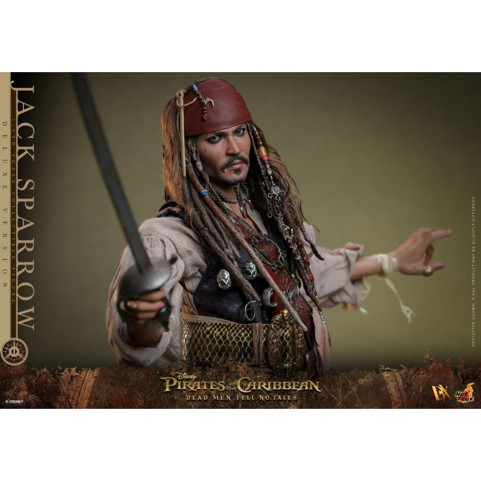 Jack Sparrow Deluxe 1:6 Scale Figure - Hot Toys - Pirates of the Caribbean: Dead Men Tell No Tales
