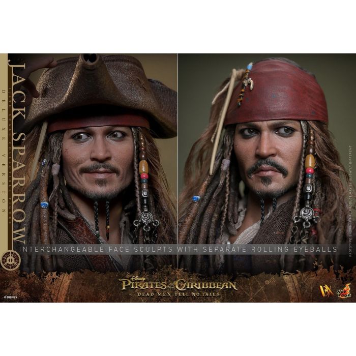 Jack Sparrow Deluxe 1:6 Scale Figure - Hot Toys - Pirates of the Caribbean: Dead Men Tell No Tales