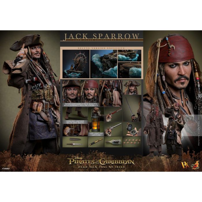 Jack Sparrow Deluxe 1:6 Scale Figure - Hot Toys - Pirates of the Caribbean: Dead Men Tell No Tales
