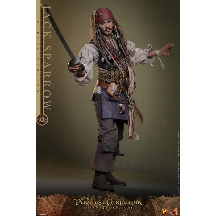 Jack Sparrow Deluxe 1:6 Scale Figure - Hot Toys - Pirates of the Caribbean: Dead Men Tell No Tales