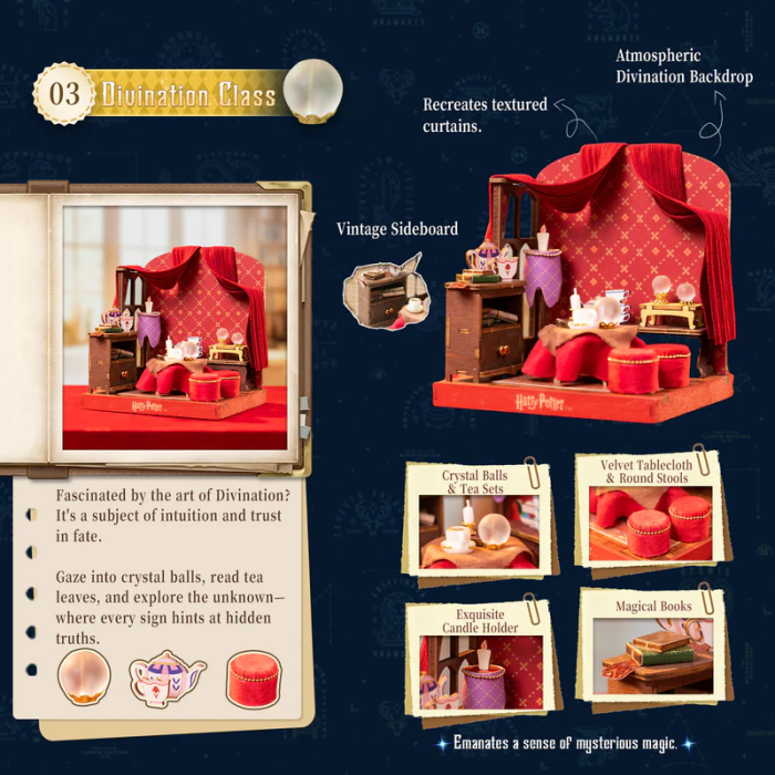 Harry Potter 3D Wooden Model Kit - Divination Class - Hogwarts Classes - Puremind 
