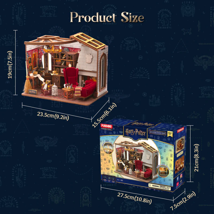 Harry Potter 3D Wooden Model Kit - Gryffindor Common Room - Puremind