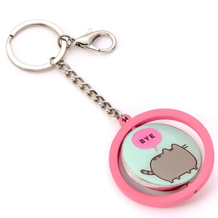Pusheen the Cat Hi, Bye Spinning Keychain - Pusheen