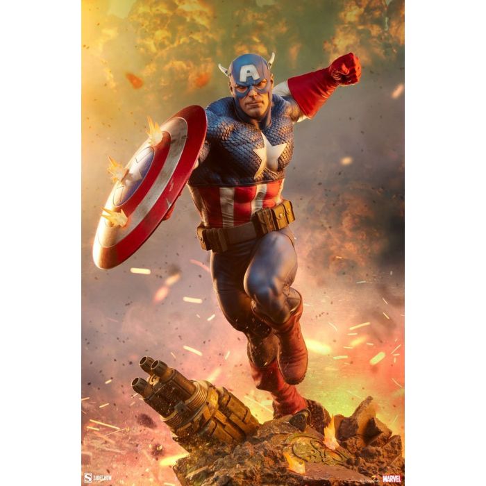 Classic Captain America Premium Format Statue - Sideshow Toys - Captain America