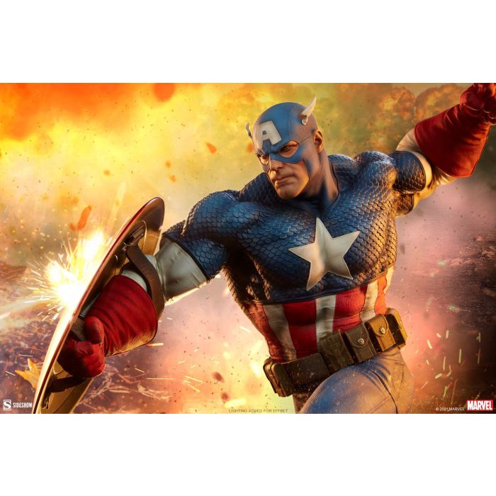 Classic Captain America Premium Format Statue - Sideshow Toys - Captain America