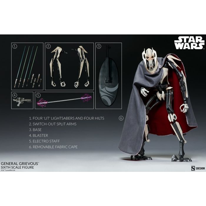 General Grievous 1:6 Scale Figure - Sideshow Collectibles - Star Wars