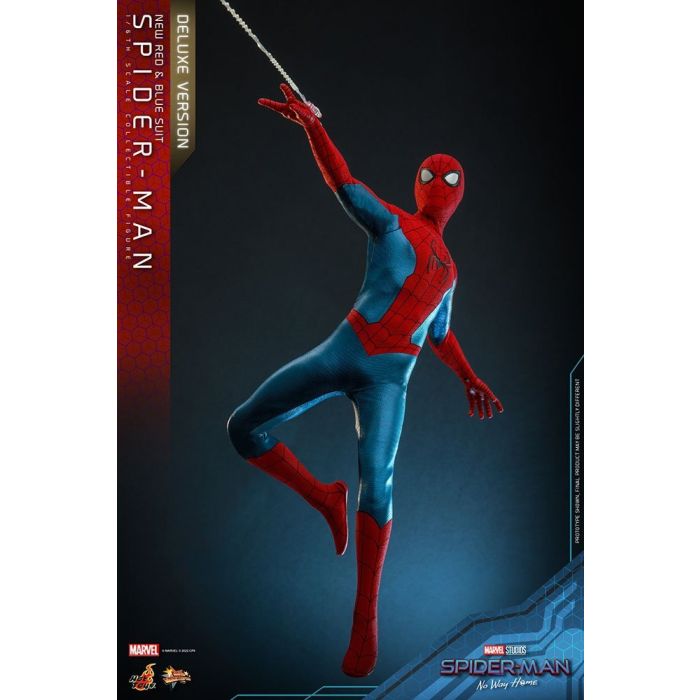 Spider-Man (New Red and Blue Suit) 1:6 Scale Deluxe  Figure - Hot Toys - Spider-Man No Way Home