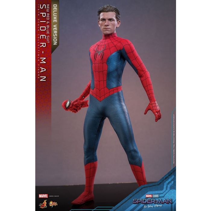 Spider-Man (New Red and Blue Suit) 1:6 Scale Deluxe  Figure - Hot Toys - Spider-Man No Way Home