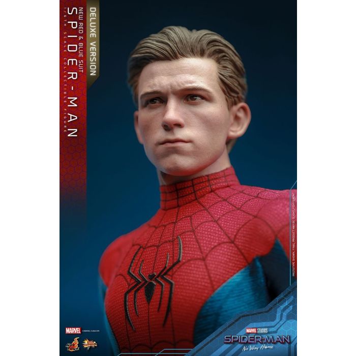 Spider-Man (New Red and Blue Suit) 1:6 Scale Deluxe  Figure - Hot Toys - Spider-Man No Way Home