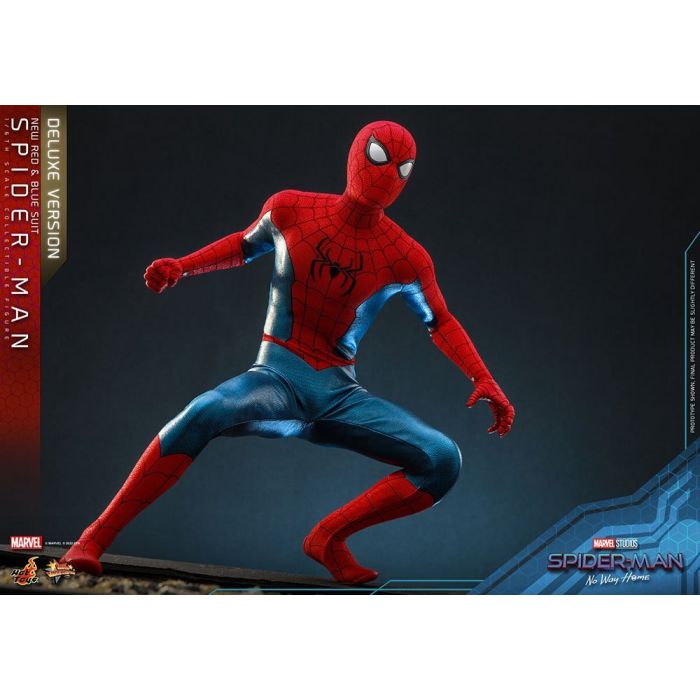 Spider-Man (New Red and Blue Suit) 1:6 Scale Deluxe  Figure - Hot Toys - Spider-Man No Way Home