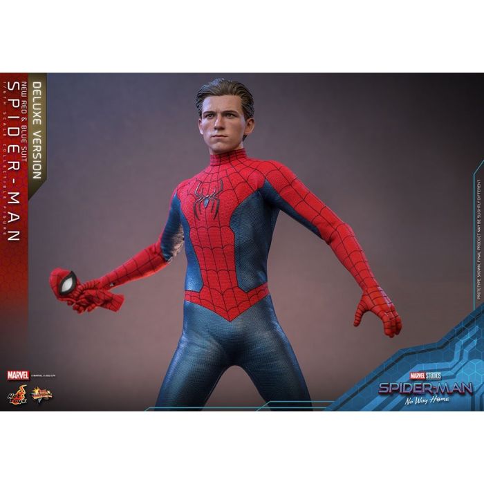 Spider-Man (New Red and Blue Suit) 1:6 Scale Deluxe  Figure - Hot Toys - Spider-Man No Way Home