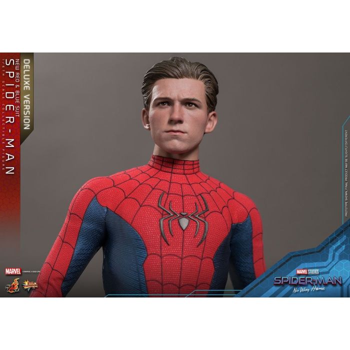 Spider-Man (New Red and Blue Suit) 1:6 Scale Deluxe  Figure - Hot Toys - Spider-Man No Way Home