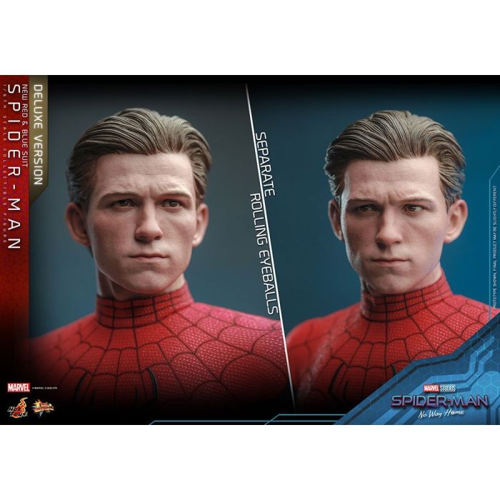 Spider-Man (New Red and Blue Suit) 1:6 Scale Deluxe  Figure - Hot Toys - Spider-Man No Way Home