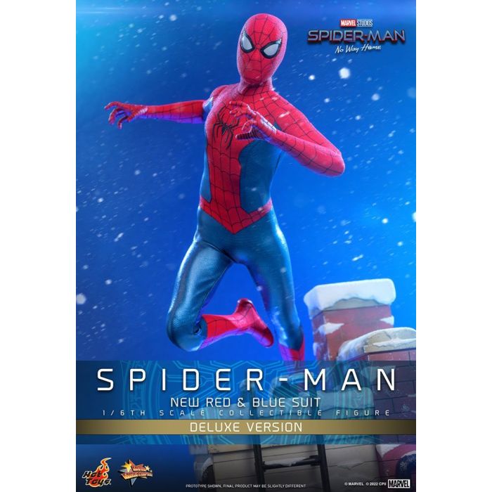 Spider-Man (New Red and Blue Suit) 1:6 Scale Deluxe  Figure - Hot Toys - Spider-Man No Way Home