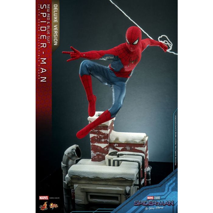Spider-Man (New Red and Blue Suit) 1:6 Scale Deluxe  Figure - Hot Toys - Spider-Man No Way Home