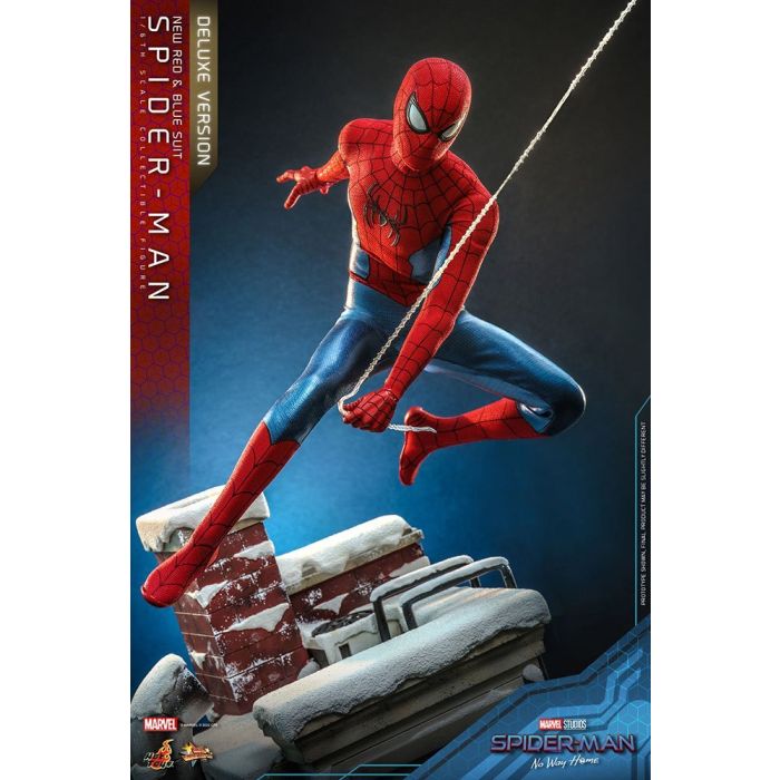 Spider-Man (New Red and Blue Suit) 1:6 Scale Deluxe  Figure - Hot Toys - Spider-Man No Way Home