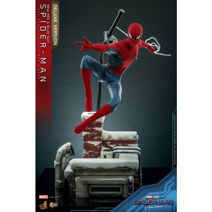 Spider-Man (New Red and Blue Suit) 1:6 Scale Deluxe  Figure - Hot Toys - Spider-Man No Way Home