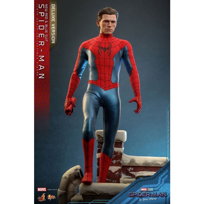 Spider-Man (New Red and Blue Suit) 1:6 Scale Deluxe  Figure - Hot Toys - Spider-Man No Way Home