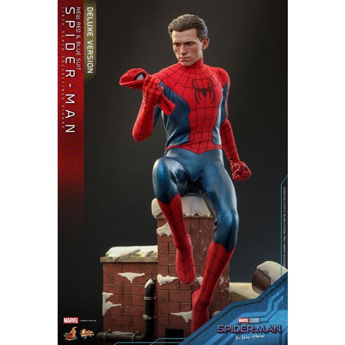 Spider-Man (New Red and Blue Suit) 1:6 Scale Deluxe  Figure - Hot Toys - Spider-Man No Way Home