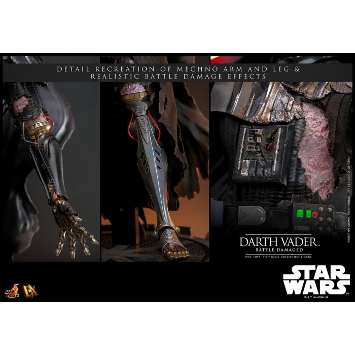 Darth Vader (Battle Damaged) 1:6 Scale Figure - Hot Toys - Star Wars