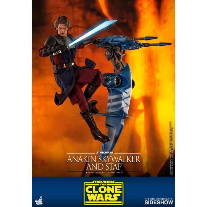 Anakin Skywalker and STAP 1:6 scale Figure - Star Wars: The Clone Wars - Hot Toys