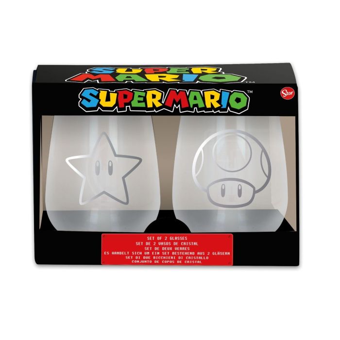 Nintendo - Super Mario Crystal Glasses 2-pack