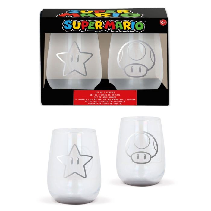 Nintendo - Super Mario Crystal Glasses 2-pack