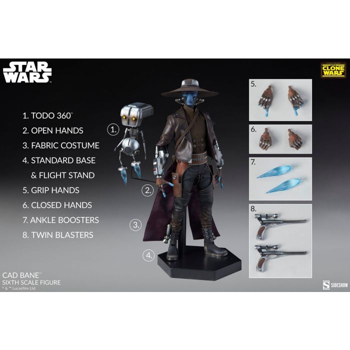 Cad Bane 1:6 Scale Figure - Sideshow Collectibles - Star Wars: The Clone Wars