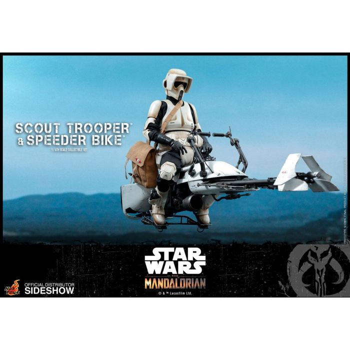 Scout Trooper and Speeder Bike 1:6 scale Figure - The Mandalorian - Hot Toys