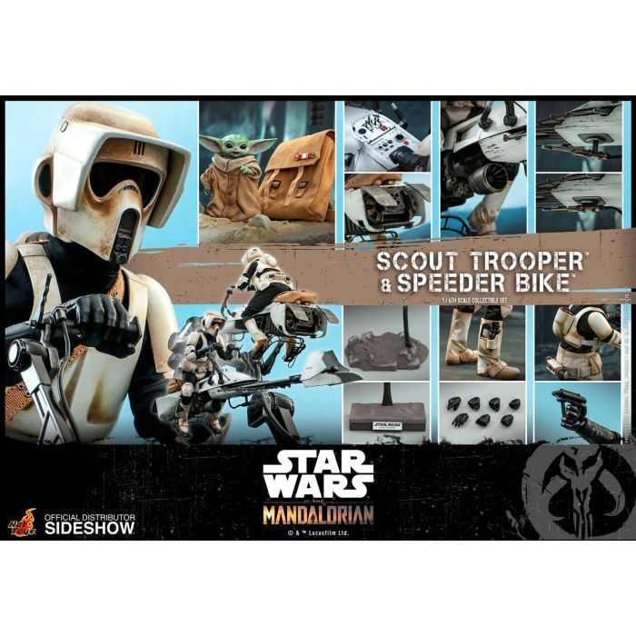 Scout Trooper and Speeder Bike 1:6 scale Figure - The Mandalorian - Hot Toys