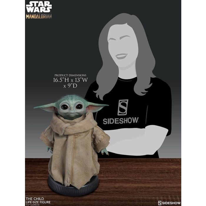 Baby Yoda Statue / The Child Life Size Statue - The Mandalorian - Sideshow Toys