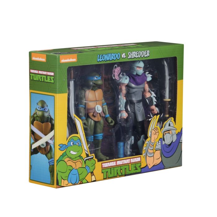 TMNT: Cartoon - Leonardo vs Shredder Action Figure 2-Pack