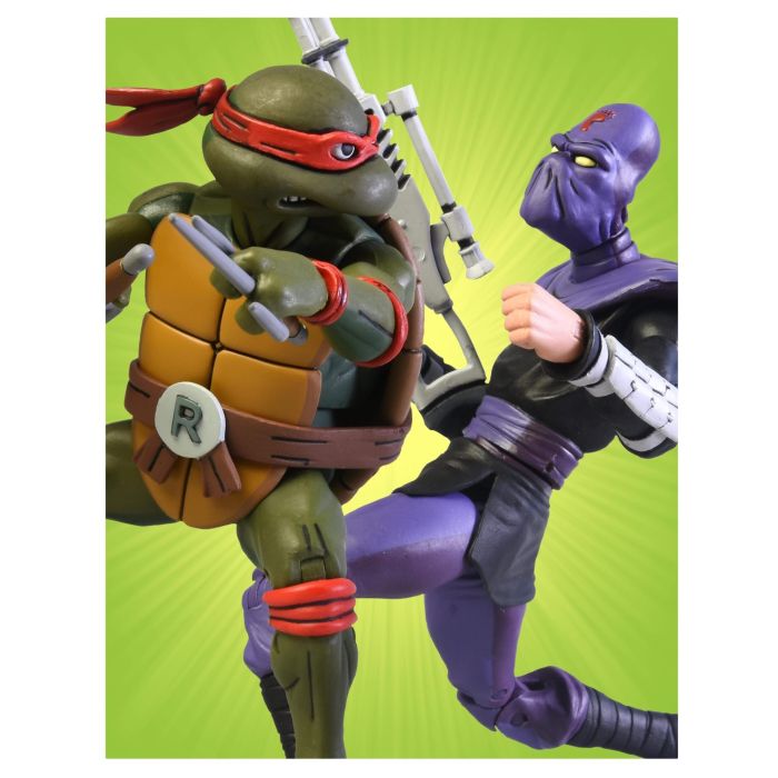 TMNT: Cartoon - Raphael vs Foot Solider Action Figure 2-Pack
