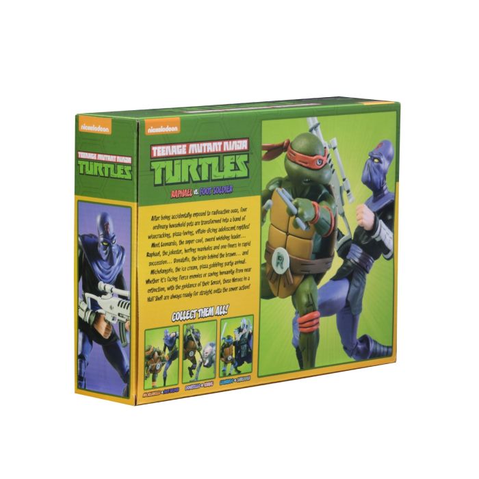 TMNT: Cartoon - Raphael vs Foot Solider Action Figure 2-Pack