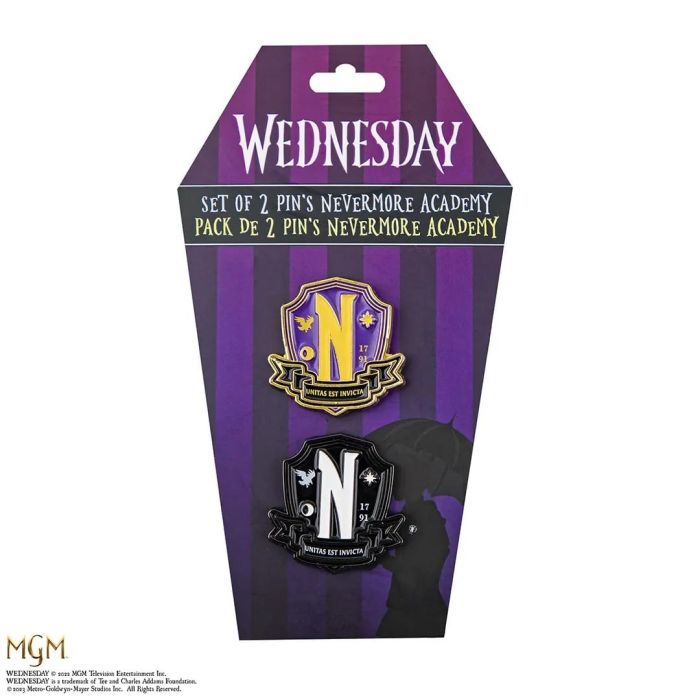 Wednesday - Nevermore Academy Pin Badge Set