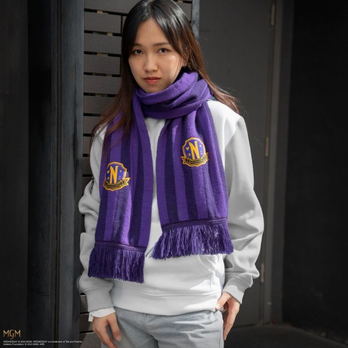 Wednesday - Nevermore Academy Scarf Purple