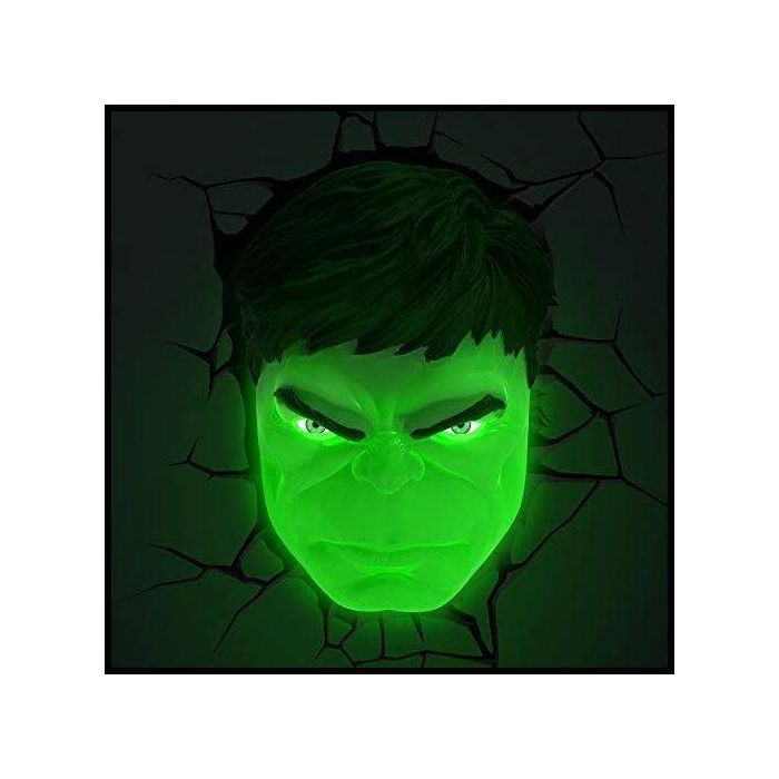 Marvel 3D LED Light Hulk Face 3D