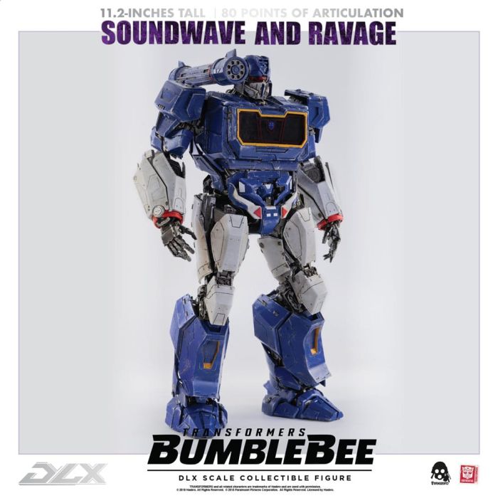Transformers Bumblebee DLX Action Figure 2-Pack 1/6 Soundwave & Ravage 28 cm