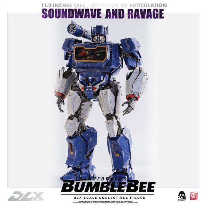 Transformers Bumblebee DLX Action Figure 2-Pack 1/6 Soundwave & Ravage 28 cm